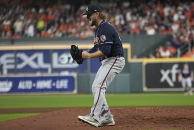 Max Fried Atlanta Braves Autographed 11 x 14 2021 World Series Champions Pitching Spotlight Photograph