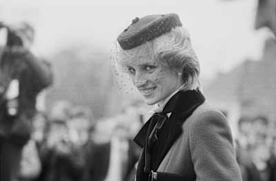 Princess diana in black deals