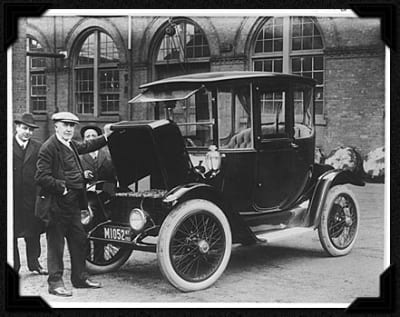 First battery powered car top