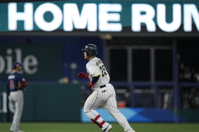 Baseball: Shohei Ohtani fans Mike Trout, closes out Japan's 3rd