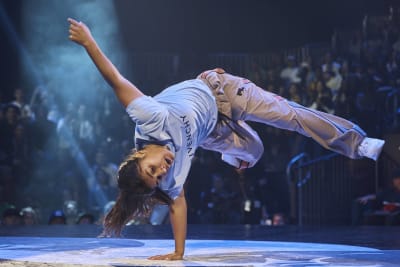 Hip-hop dancers at world championship talk breakdancing at