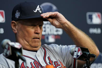 Atlanta Braves manager Brian Snitker during a baseball game