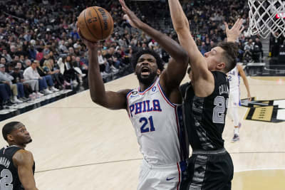 James Harden's triple-double, Joel Embiid's inside work power the 76ers  over the Knicks, 125-109