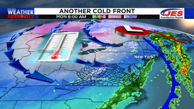 Strong cold front to bring some of the coldest air (so far) this fall