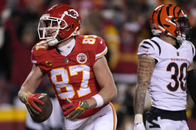 NFL AFC Championship injuries: Chiefs' Travis Kelce active despite back  injury; Bengals down two OL again 