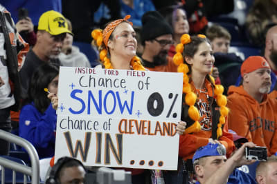 Bills beat Browns 31-23 after snow shifts game to Motor City