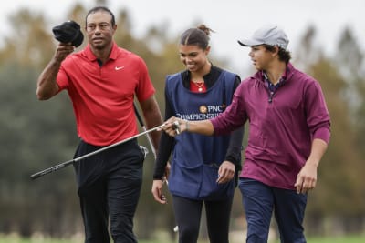 Photos from Tiger Woods' Kids Join Him at 2023 Golf Tournament