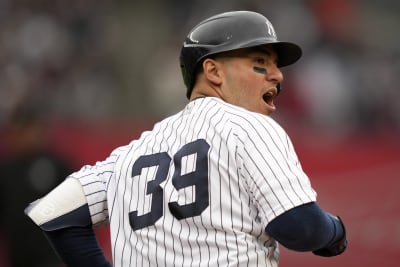 New York Yankees star Aaron Judge takes BP, fields on Wednesday