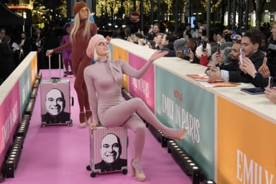 Netflix premieres 'Emily in Paris' season 3 with pink carpet