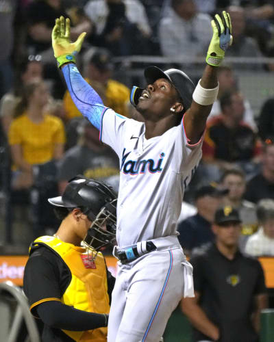 Miami Marlins on X: Dress like Jazz. Get your own Bahamian heritage jersey  this Saturday:  / X
