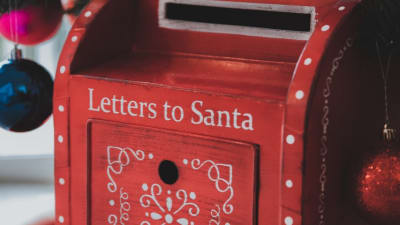 Letters to Santa are answered after they're left in a 'magical