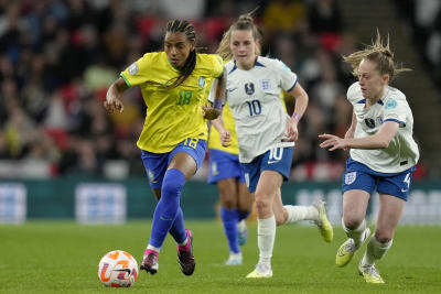 England beat Brazil on penalties to win inaugural Women's Finalissima at  Wembley