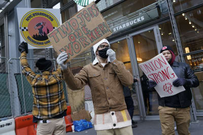 Starbucks union to strike at more than 100 locations on Red Cup Day