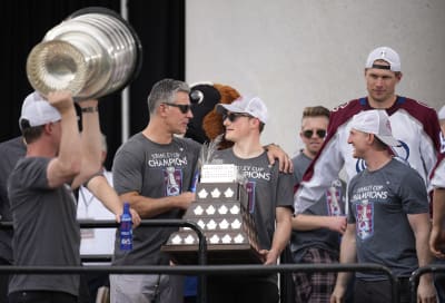 Avalanche 2022 Stanley Champions Locker Room T-Shirt Backpack for