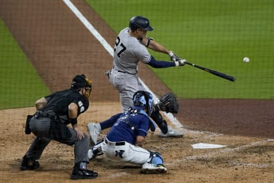 Watch: Giancarlo Stanton destroys baseball with All-Star Game home