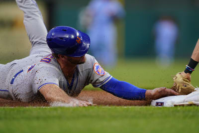 New York Mets' Mark Canha during the second inning of a baseball