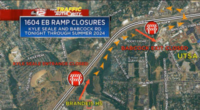 TxDOT to close two major ramps on Loop 1604 through this summer for  construction