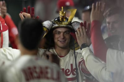 Los Angeles Angels' Logan O'Hoppe (14) during the ninth inning of