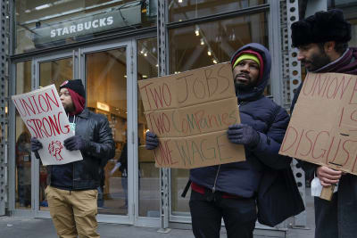 Starbucks union to strike at more than 100 locations on Red Cup Day