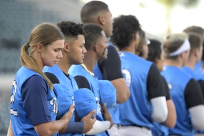 Yankees Minor League Manager Rachel Balkovec Struck By Ball