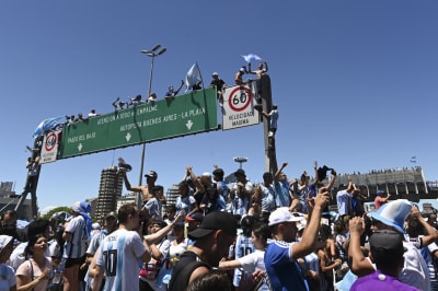 Millions of Argentina fans across the world celebrate World Cup