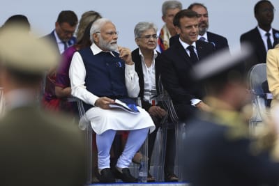 France celebrates Bastille Day with pomp, a tribute to India and extra  police to prevent new unrest