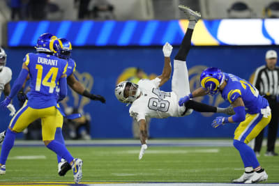 Baker cooks: Newcomer Mayfield rallies Rams past Vegas 17-16