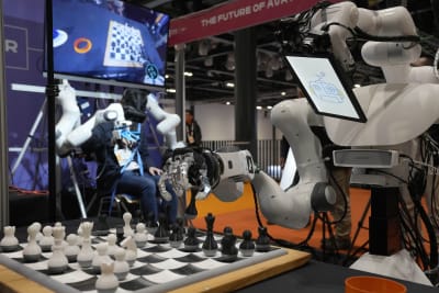 A fully autonomous chess bot in action [16].