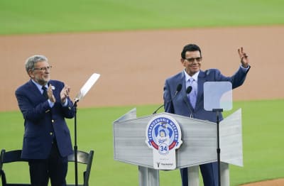 Eric Stephen on X: Fernando Valenzuela will have his number 34 retired  Friday night at Dodger Stadium. It's already in place down the left field  line  / X