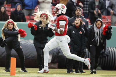 Former Patriot Branch coaches Louisville football to Fenway Bowl win