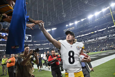 Pickett throws 2 TDs, as Steelers hold on to beat Raiders 23-18