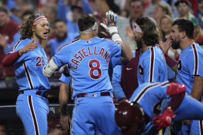 Phillies are wearing their powder blue jerseys tonight in game 4 against  the Braves! Whether you need to upgrade your jersey, t shirt or…