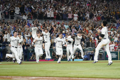 Shohei Ohtani fans his Angels teammate as Japan tops U.S. 3-2 for