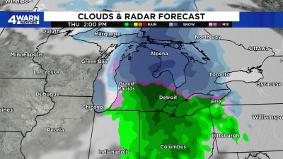 Breaking down winter storm scenarios for Thursday in Metro Detroit