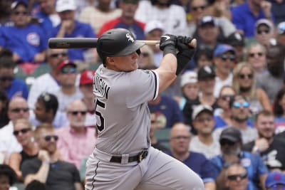 August 5 2021: Chicago Cubs Frank Schwindel (18) gets a hit during