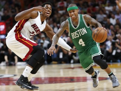 Boston Celtics Star Isaiah Thomas' Sons Take Over Post-Game News