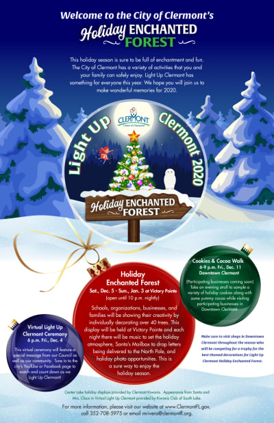 Tune in: Clermont to host virtual Christmas tree lighting ...