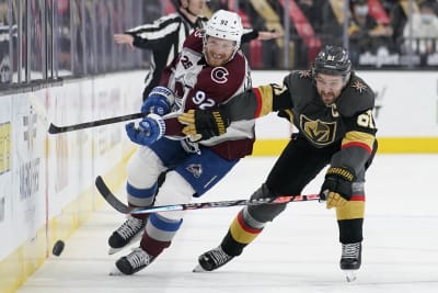 Avalanche top Golden Knights 2-1, close in on 1st in West