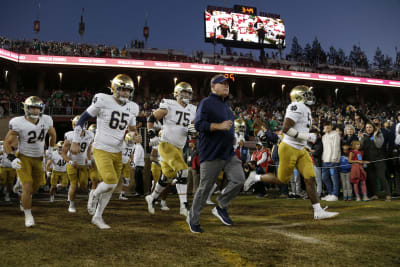 Brian Kelly Signed Custom Notre Dame Breast Cancer Awareness