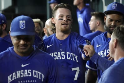 Photo: Royals Bobby Witt Jr. Avoids Being Hit by a Pitch on