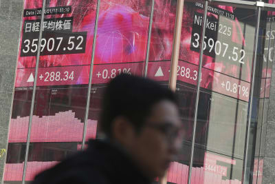 Stock market today: Asian markets mostly slip on the first trading day of  2024