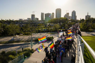 Protesters Flock To Dodger Stadium On 'Pride Night' After Invite Controversy