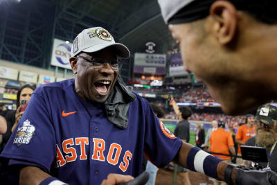 PURE JOY: See the smiles on the field as the Houston Astros celebrate  another World Championship