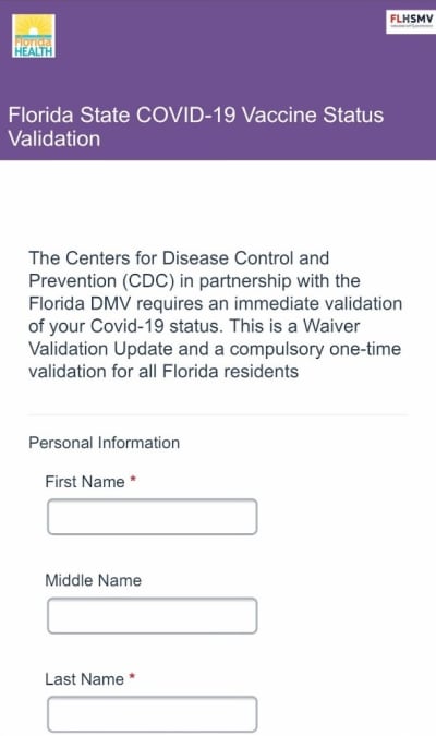 dmv license check florida