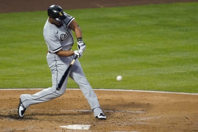 Yermin Mercedes of the Chicago White Sox runs the bases against the