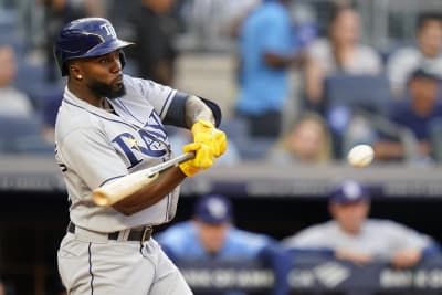 New York Yankees' Lance Lynn delivers a pitch during the first inning of a  baseball game against the Toronto Blue Jays, Friday, Aug. 17, 2018, in New  York. (AP Photo/Frank Franklin II