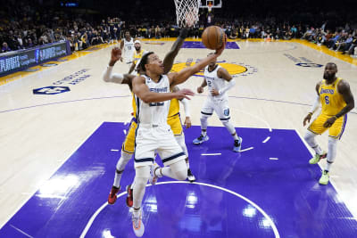 Saint at the Memphis Grizzlies vs LA Lakers game - April 24 - He