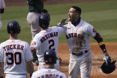 Astros vs. Yankees score: Carlos Correa evens up ALCS with 11th-inning  walk-off homer in Game 2 