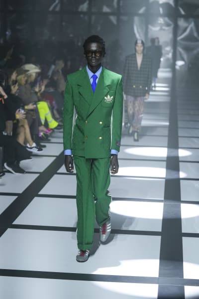 Lauw Maak een bed Verlenen Gucci unveils adidas collab during Milan Fashion Week