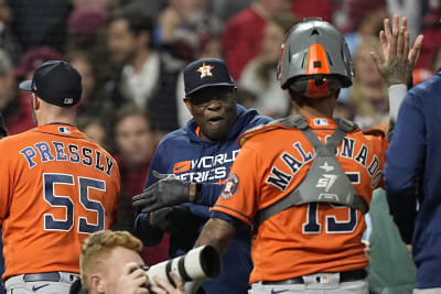 J.T. Realmuto caps Phillies comeback with homer in the 10th to beat Astros,  6-5, in World Series opener